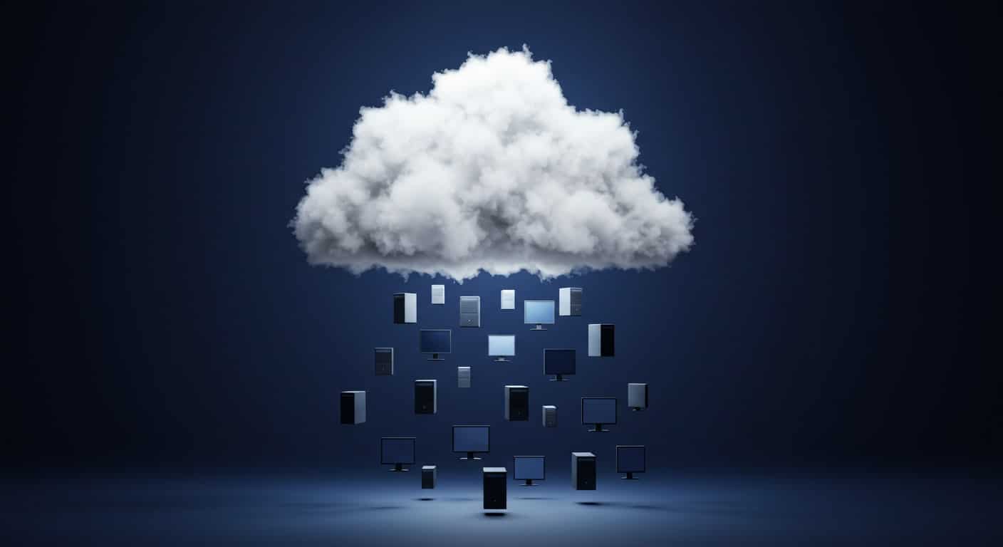 Cloud computing network concept comparing VMware Horizon vs Citrix for virtual desktops