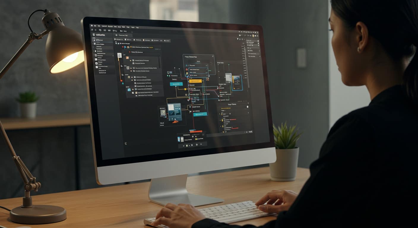 IT professional managing virtual machines and workflows while comparing VMware Fusion vs Workstation features.