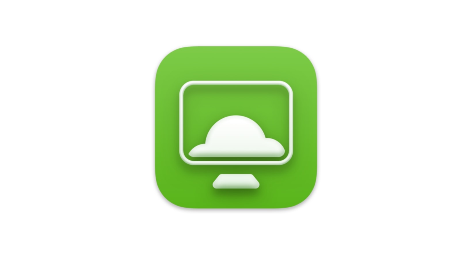 Generic green icon representing simplified, modern desktop virtualization—ideal for symbolizing VMware Horizon alternatives.