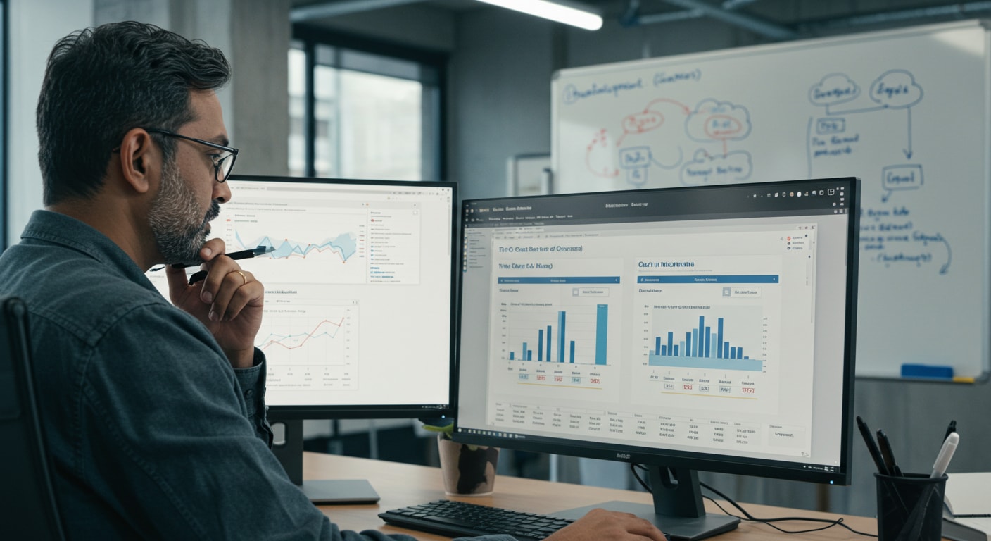 IT admin monitoring virtual desktop performance and cost efficiency with Azure Virtual Desktop vs Citrix