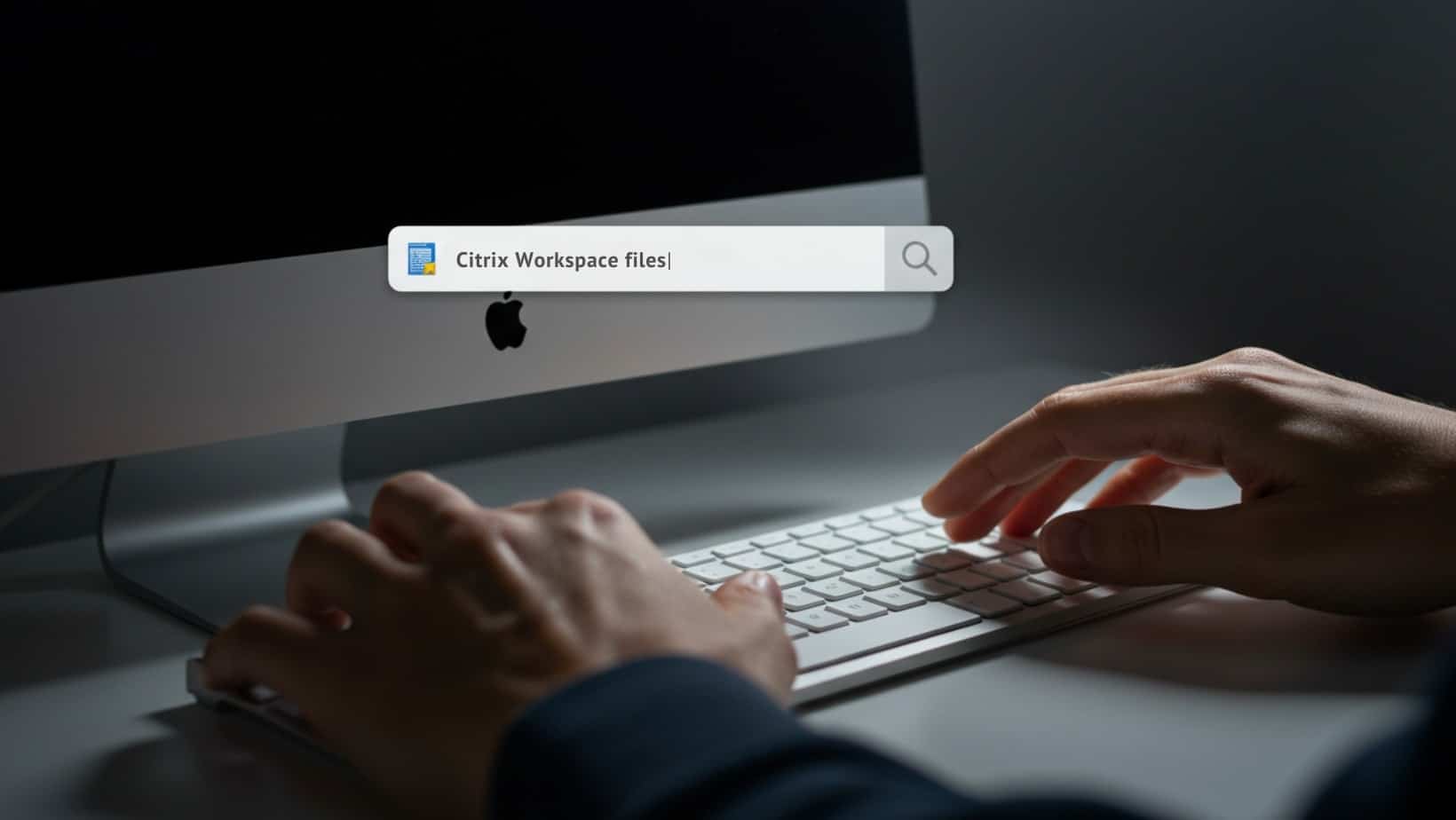 Mac user using Spotlight search to verify deleting all leftover files for a complete Citrix uninstallation.