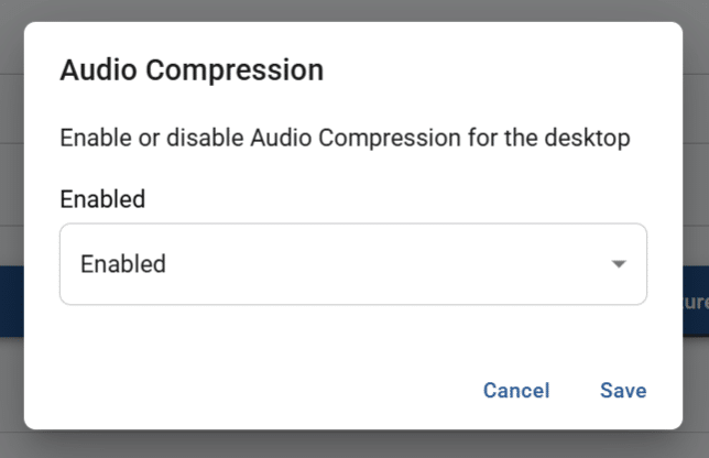 edit pop-up for a desktop feature