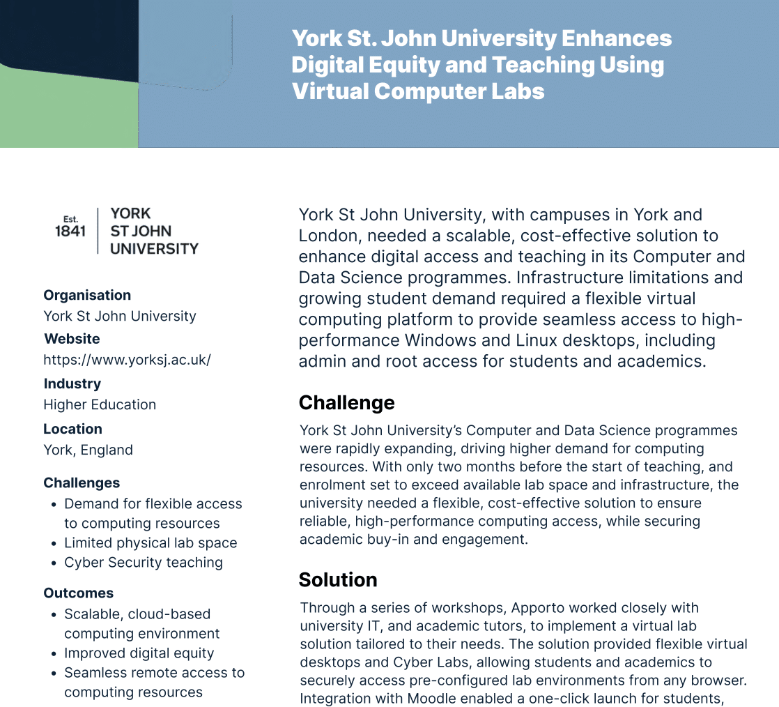 York St. John University